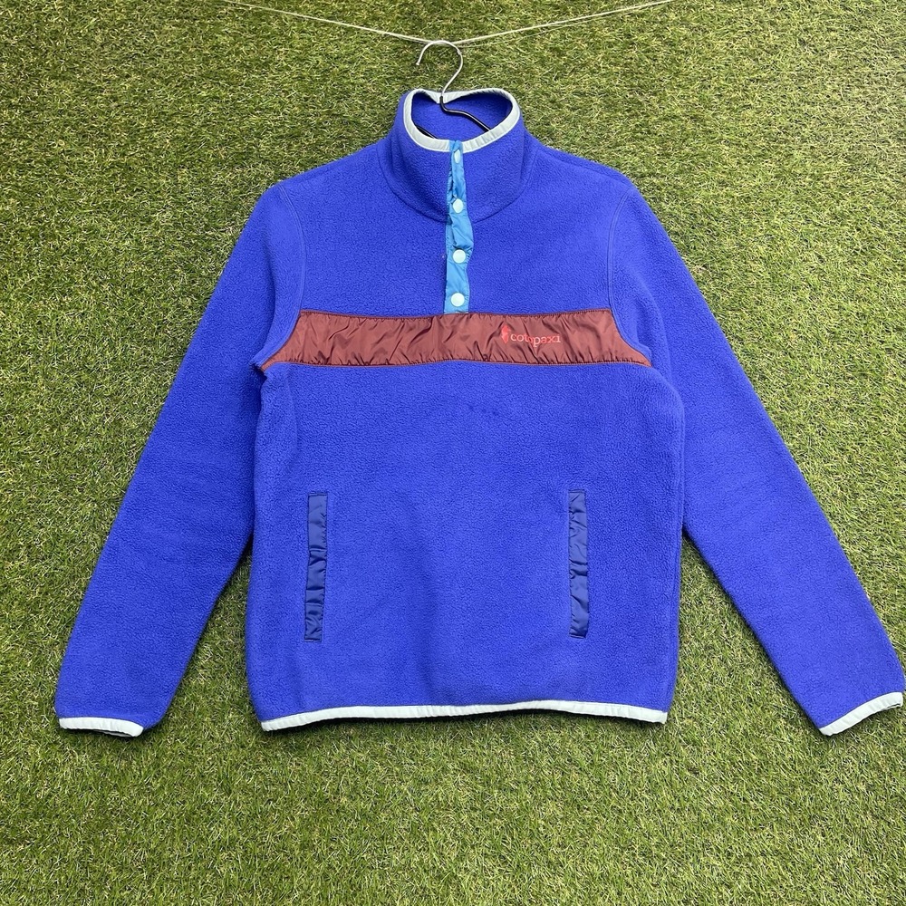Cotopaxi Jacket Womens Medium Purple Teca Fleece Pullover Snap T Sweater Hiking